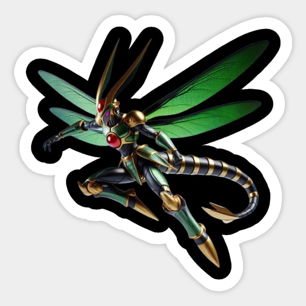 Dragon ball Green wings. Sticker by  El-Aal